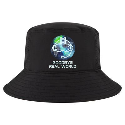 Goodbye Real World Virtual Reality VR AR Gamer World Headset Cool Comfort Performance Bucket Hat