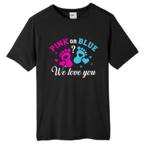 Gender Reveal We Love You Meaningful Gift Tall Fusion ChromaSoft Performance T-Shirt