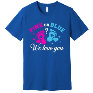 Gender Reveal We Love You Meaningful Gift Premium T-Shirt