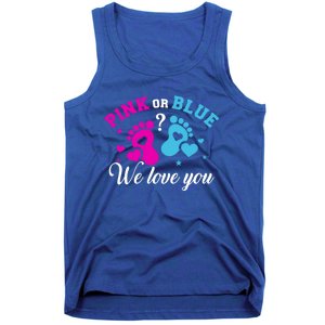 Gender Reveal We Love You Meaningful Gift Tank Top