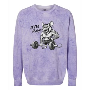 Gym Rat Workout Colorblast Crewneck Sweatshirt