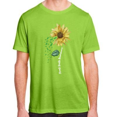 Green Ribbon Warrior And Supporters Gift Tal Health Awareness Gift Adult ChromaSoft Performance T-Shirt