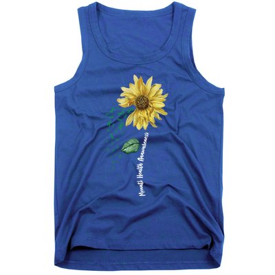 Green Ribbon Warrior And Supporters Gift Tal Health Awareness Gift Tank Top