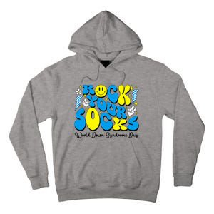 Groovy Rock Your Socks World Down Syndrome Awareness Day Tall Hoodie