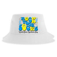 Groovy Rock Your Socks World Down Syndrome Awareness Day Sustainable Bucket Hat