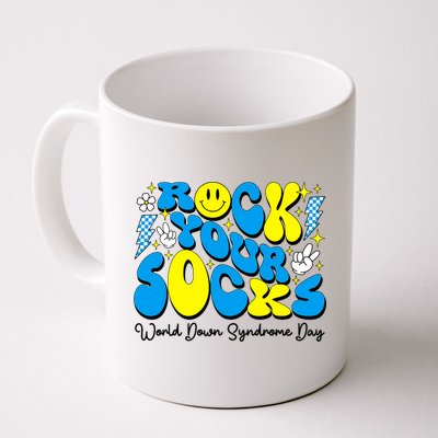 Groovy Rock Your Socks World Down Syndrome Awareness Day Mug