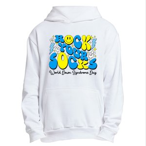 Groovy Rock Your Socks World Down Syndrome Awareness Day Urban Pullover Hoodie