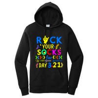 Gifts Rock Your Socks Down Syndrome Day Awareness Women's Pullover Hoodie