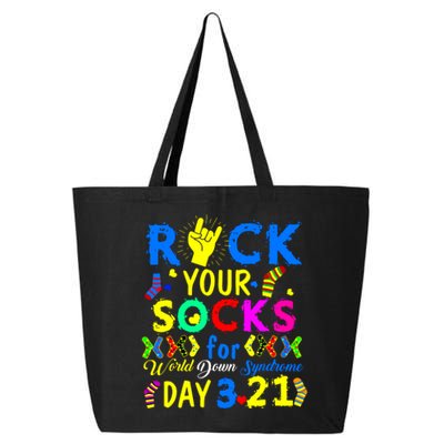 Gifts Rock Your Socks Down Syndrome Day Awareness 25L Jumbo Tote