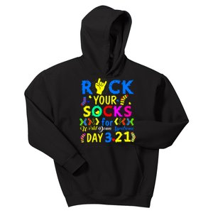 Gifts Rock Your Socks Down Syndrome Day Awareness Kids Hoodie