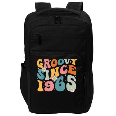 Groovy Since 1965 60th Birthday Retro Born In 1965 Impact Tech Backpack