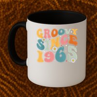 Groovy Since 1965 60th Birthday Retro Born In 1965 Mug