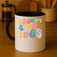 Groovy Since 1965 60th Birthday Retro Born In 1965 Mug
