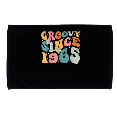 Groovy Since 1965 60th Birthday Retro Born In 1965 Microfiber Hand Towel