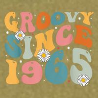 Groovy Since 1965 60th Birthday Retro Born In 1965 Garment-Dyed Women's Muscle Tee