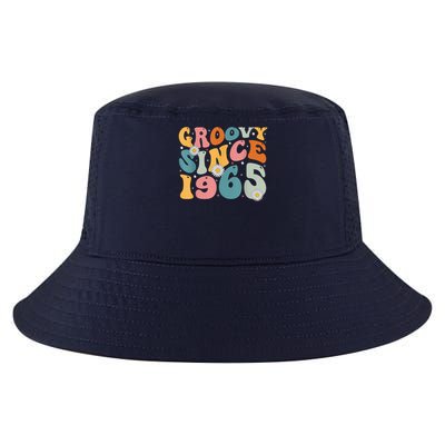 Groovy Since 1965 60th Birthday Retro Born In 1965 Cool Comfort Performance Bucket Hat