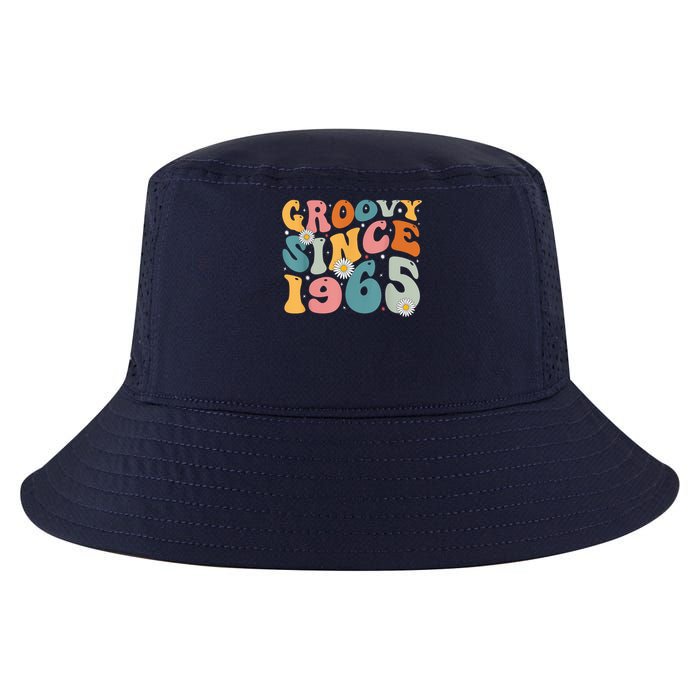 Groovy Since 1965 60th Birthday Retro Born In 1965 Cool Comfort Performance Bucket Hat