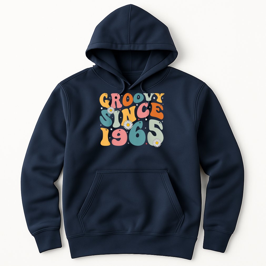 Groovy Since 1965 60th Birthday Retro Born In 1965 Hoodie