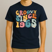 Groovy Since 1965 60th Birthday Retro Born In 1965 T-Shirt