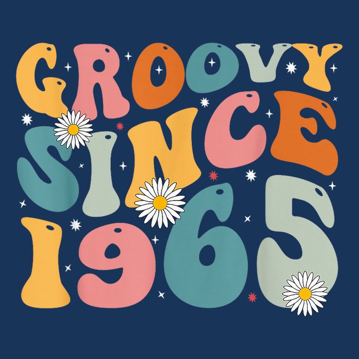 Groovy Since 1965 60th Birthday Retro Born In 1965 16 in Basic Backpack