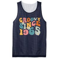 Groovy Since 1965 60th Birthday Retro Born In 1965 Mesh Reversible Basketball Jersey Tank