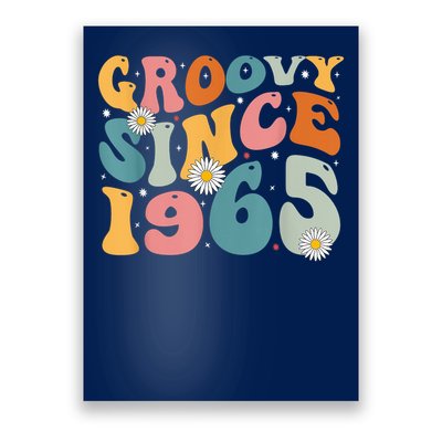 Groovy Since 1965 60th Birthday Retro Born In 1965 Poster