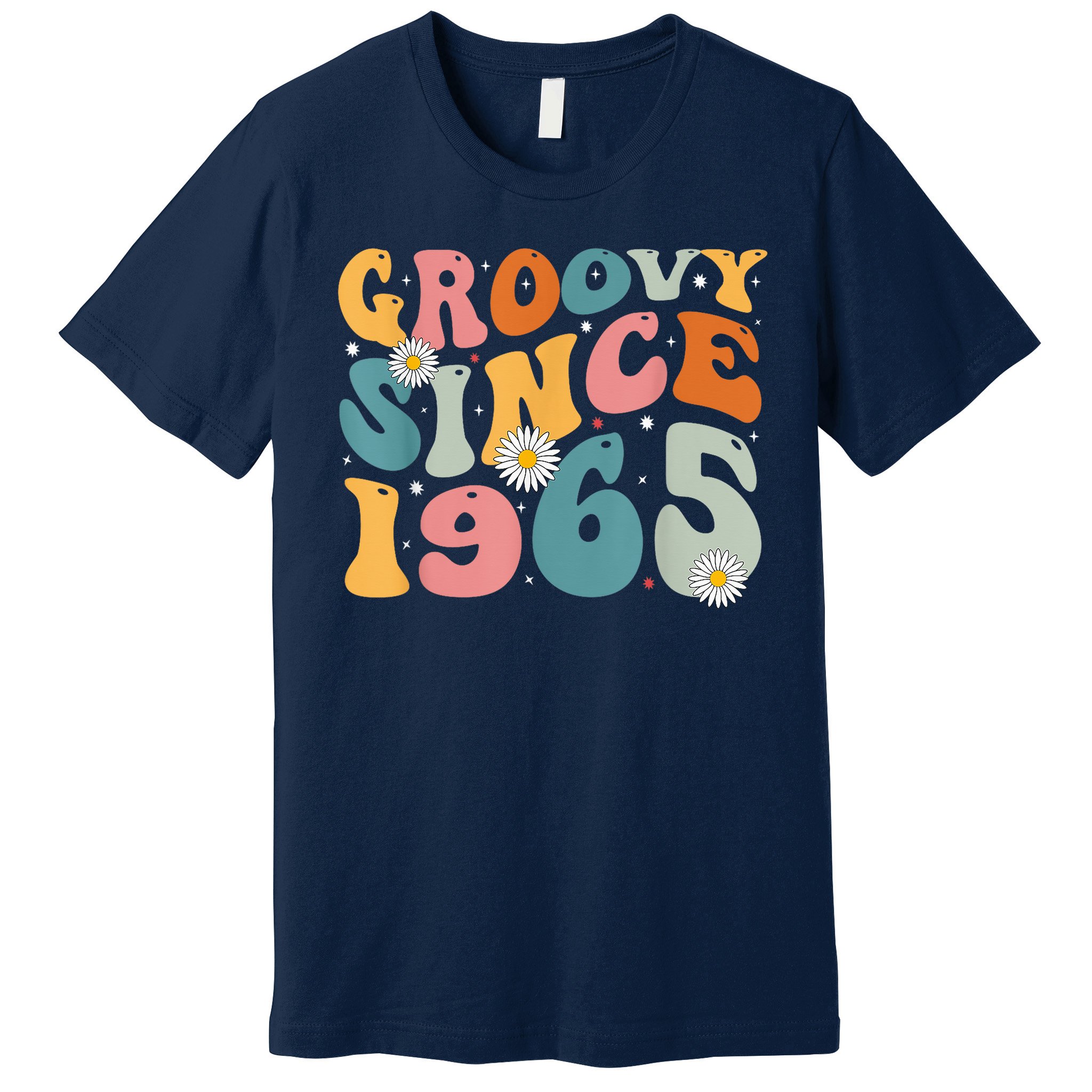 Groovy Since 1965 60th Birthday Retro Born In 1965 Premium T-Shirt