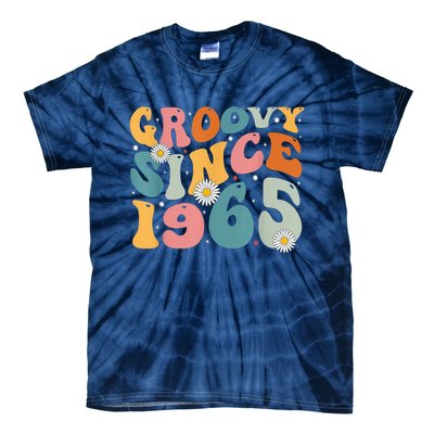 Groovy Since 1965 60th Birthday Retro Born In 1965 Tie-Dye T-Shirt
