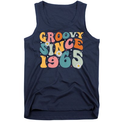 Groovy Since 1965 60th Birthday Retro Born In 1965 Tank Top