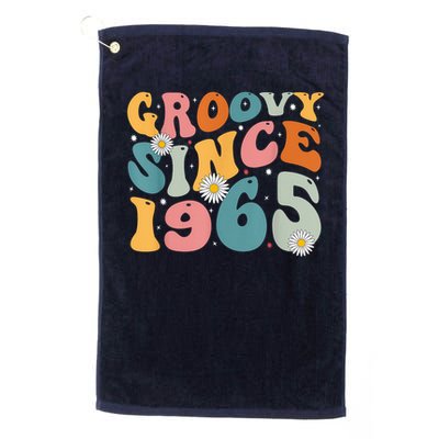 Groovy Since 1965 60th Birthday Retro Born In 1965 Golf Towel