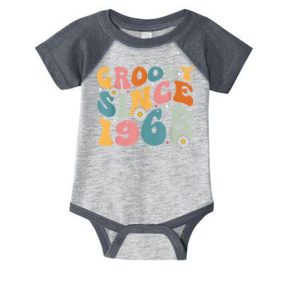 Groovy Since 1965 60th Birthday Retro Born In 1965 Infant Baby Jersey Bodysuit