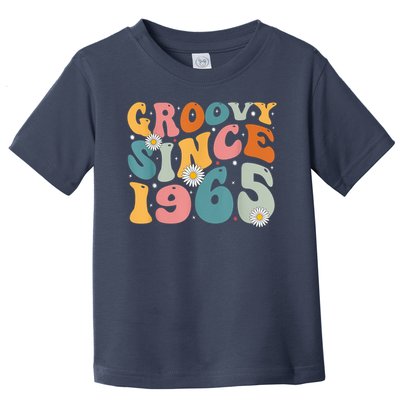 Groovy Since 1965 60th Birthday Retro Born In 1965 Toddler T-Shirt