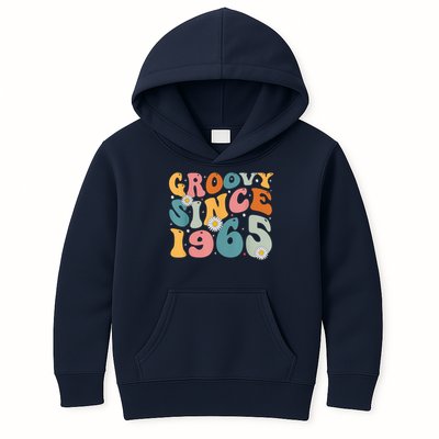 Groovy Since 1965 60th Birthday Retro Born In 1965 Kids Hoodie