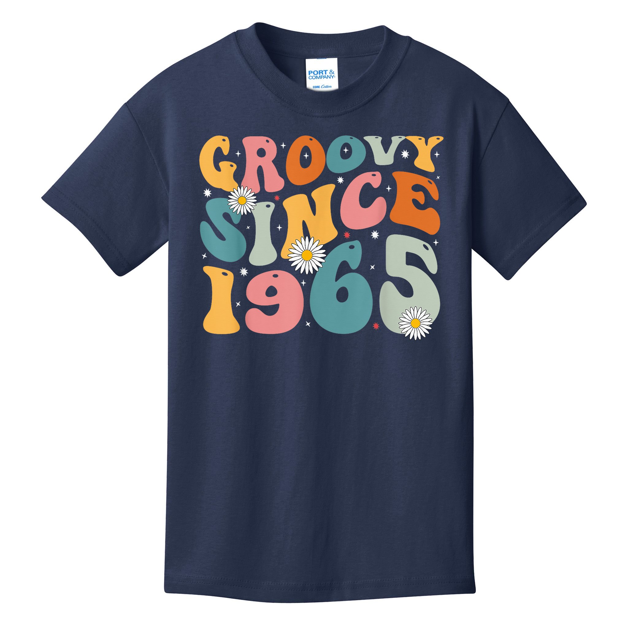 Groovy Since 1965 60th Birthday Retro Born In 1965 Kids T-Shirt