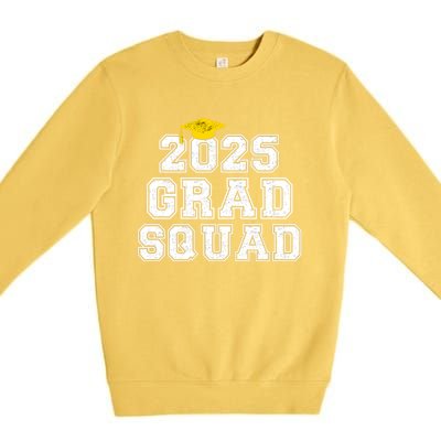 Grad Squad 2025 Vintage Graduation Senior Family Matching Gift Premium Crewneck Sweatshirt