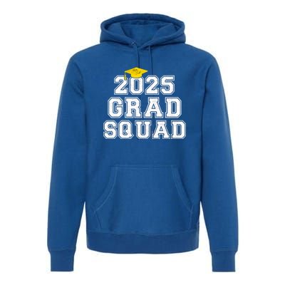 Grad Squad 2025 Vintage Graduation Senior Family Matching Gift Premium Hoodie