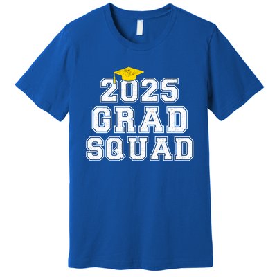 Grad Squad 2025 Vintage Graduation Senior Family Matching Gift Premium T-Shirt