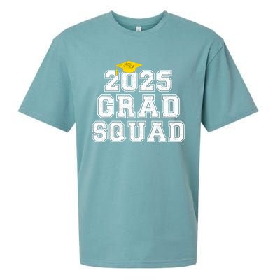 Grad Squad 2025 Vintage Graduation Senior Family Matching Gift Sueded Cloud Jersey T-Shirt