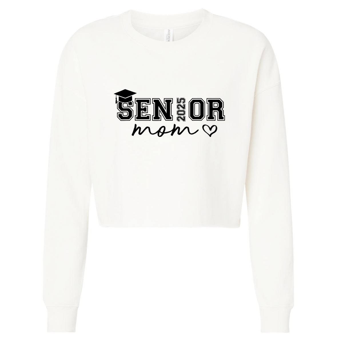 Graduate Sen 2025 Or Mom Cropped Pullover Crew