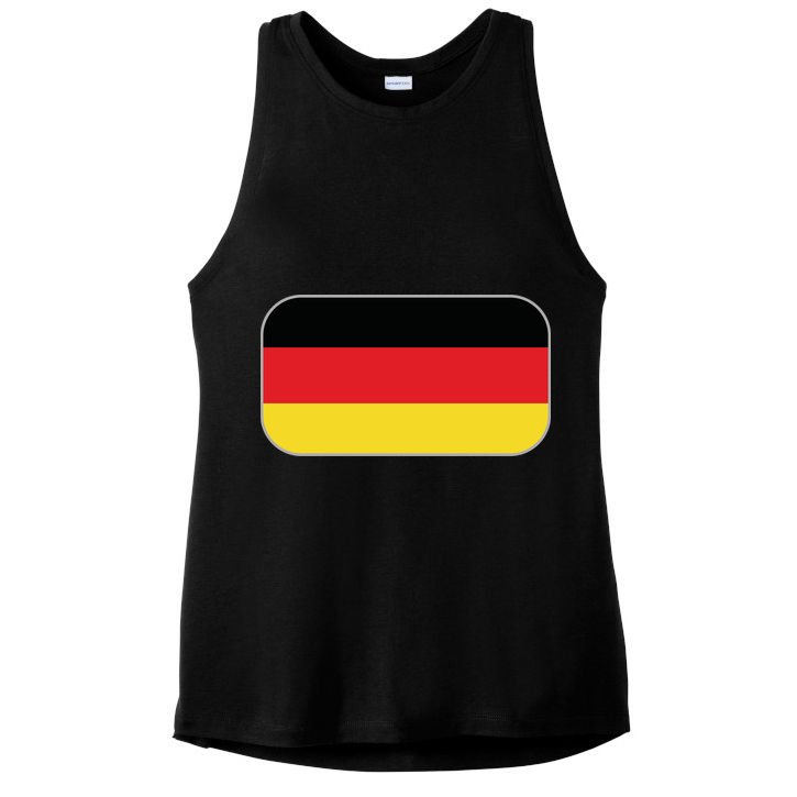 Team Germany | German Flag | German Sportswear Ladies PosiCharge Tri-Blend Wicking Tank
