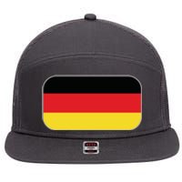 Team Germany | German Flag | German Sportswear 7 Panel Mesh Trucker Snapback Hat