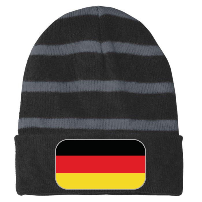 Team Germany | German Flag | German Sportswear Striped Beanie with Solid Band