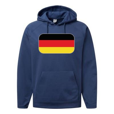 Team Germany | German Flag | German Sportswear Performance Fleece Hoodie