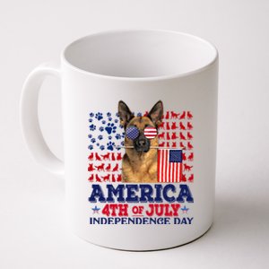 Ger Shepherd 4th Of July Proud Cool Gift Coffee Mug