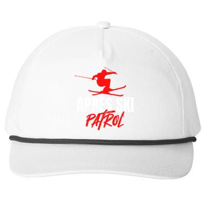 Great Skier 80s Retro Apresski Patrol Wear 90s Skiing Snapback Five-Panel Rope Hat