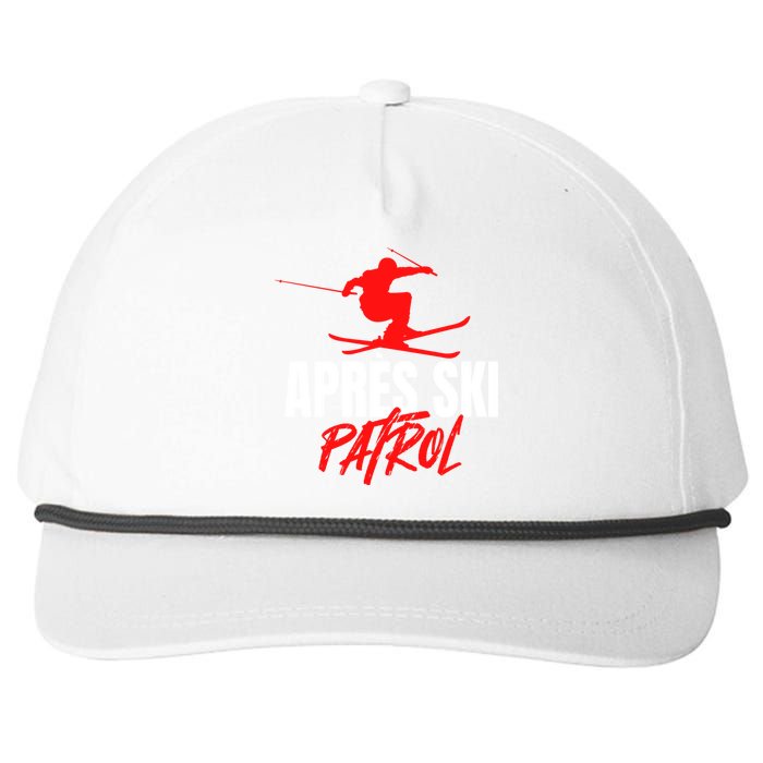 Great Skier 80s Retro Apresski Patrol Wear 90s Skiing Snapback Five-Panel Rope Hat