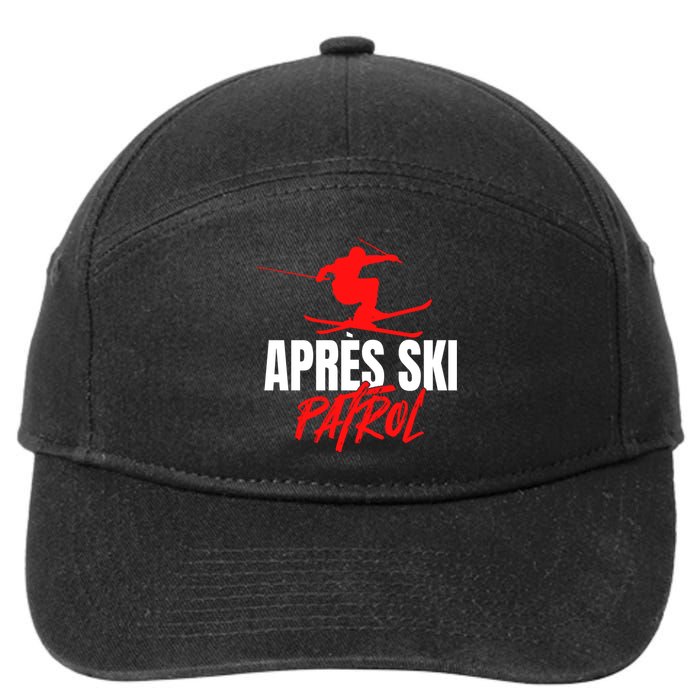 Great Skier 80s Retro Apresski Patrol Wear 90s Skiing 7-Panel Snapback Hat