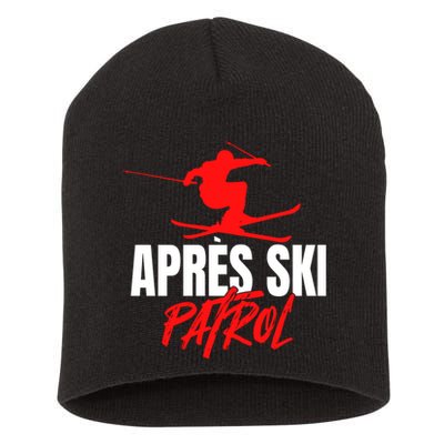 Great Skier 80s Retro Apresski Patrol Wear 90s Skiing Short Acrylic Beanie