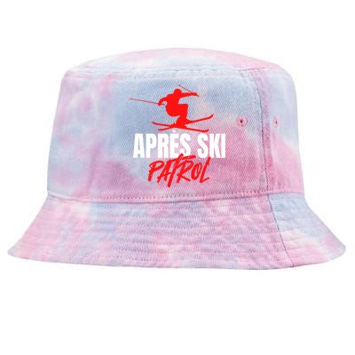 Great Skier 80s Retro Apresski Patrol Wear 90s Skiing Tie-Dyed Bucket Hat