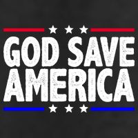 God Save America Political Election 7 Panel Mesh Trucker Snapback Hat